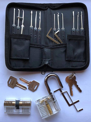 24PC Schlosser-Zubehör Edelstahl Schloss Pick-up Set für bequeme Schloss Öffnung