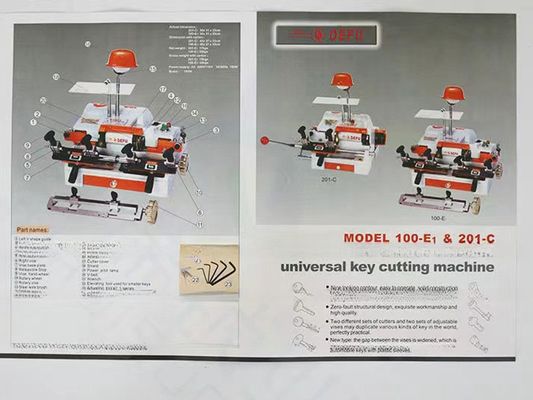 DEFU 100E1 Universal-Schlüssel-Schnitt-Duplikationsmaschine perfekt für Tür- und Autoschlüssel